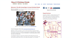 Desktop Screenshot of mayorschristmasparade.com